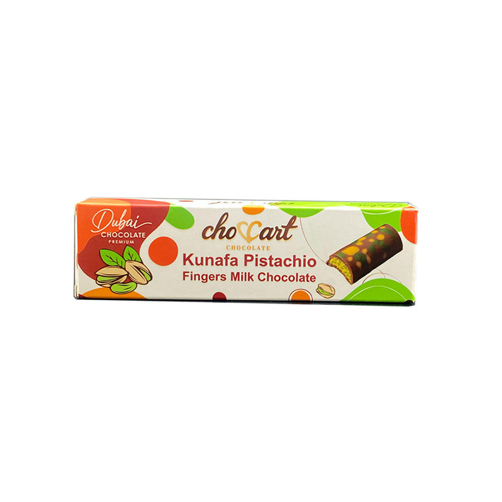Chocart Kunafa Pistachio Fingers Milk Chocolate / 1.30oz. (37g)